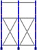 Bild von Kragarmregal einseitig, 2 Felder, Höhe 3000 mm, Armtiefe 400-700 mm